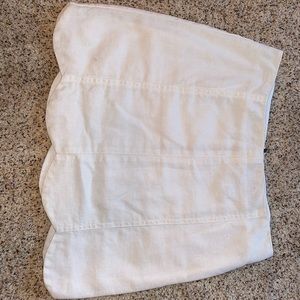 White Scalloped Skirt